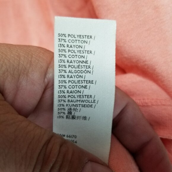 Free People Top Womens Small Coral Pink FP Movement Short Sleeve Tee - Picture 5 of 11